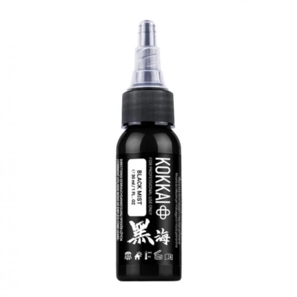 Encre Tattoo Noire - Kokkai Sumi Black Mist - Mélange pour le tatouage reach* 