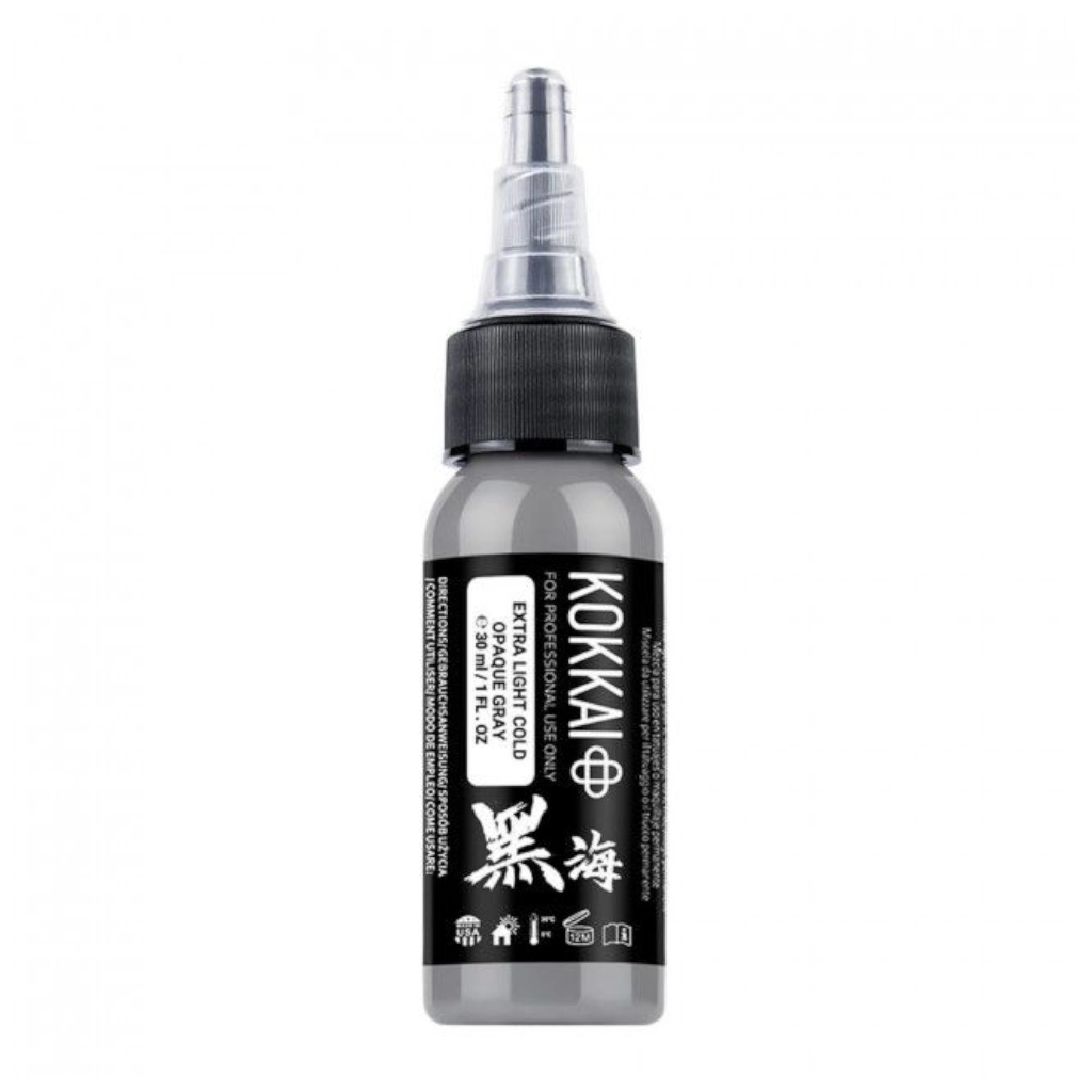 Encre Tattoo Grise - Kokkai Sumi Cold Opaque Grey Extra Light - Mélange pour le tatouage reach* 