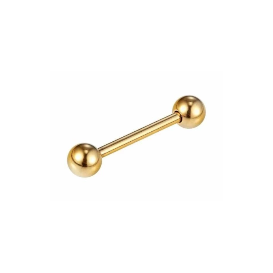 Piercing Barbell - Titane F136 Interne Stérile Gold Gamme Hand Ink - Barbell avec pas de vis interne et bille*