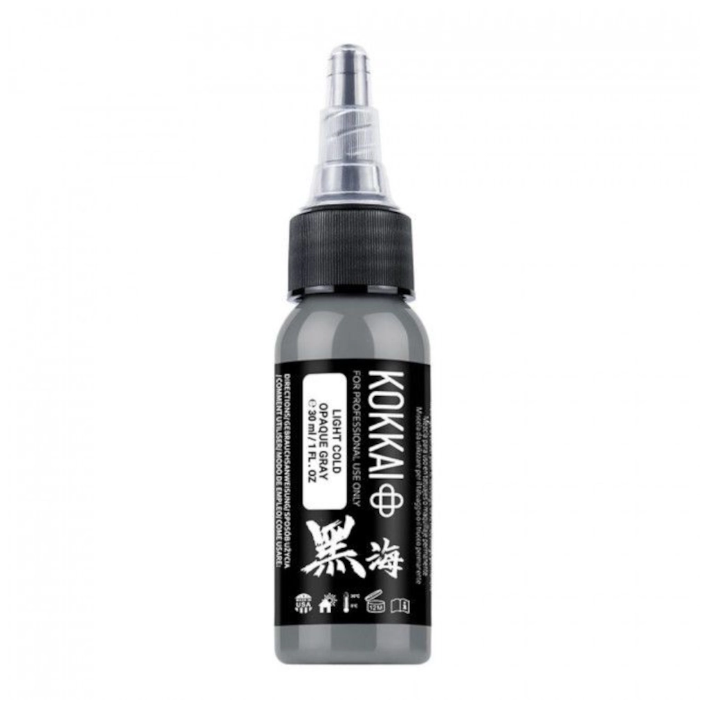 Encre Tattoo Grise - Kokkai Sumi Cold Opaque Grey Light - Mélange pour le tatouage reach* 