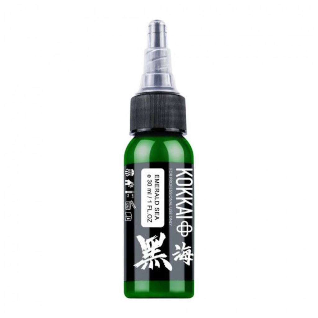 Encre Tattoo Verte - Kokkai Sumi Emerald Sea - Mélange pour le tatouage reach* 