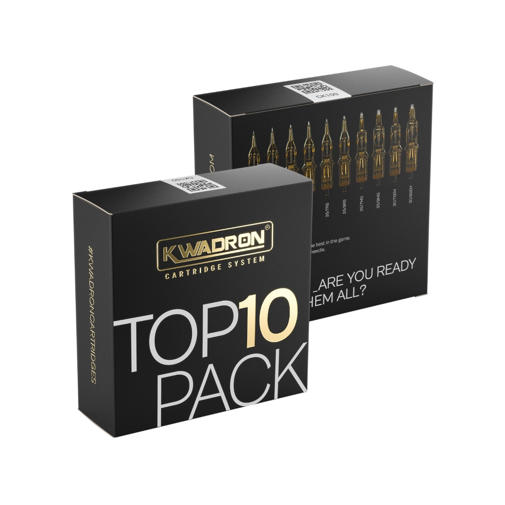 Cartouche Tattoo - Kwadron Top 10 Pack - Boîte de 10 cartouches mélangés pour le tatouage*