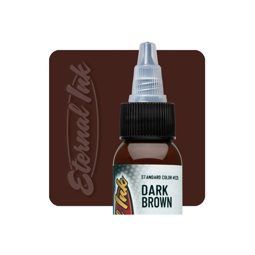 Eternal Ink Dark Brown - Encre artistique pour entraînement tatouage NON REACH