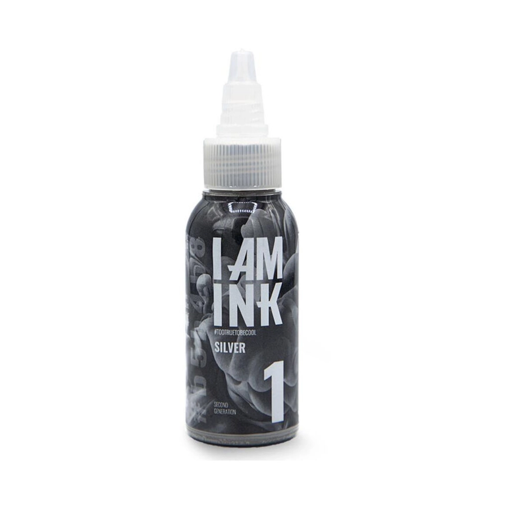 I Am Ink Silverwash Second Génération Silver - Mélange pour le tatouage encre REACH 50ml