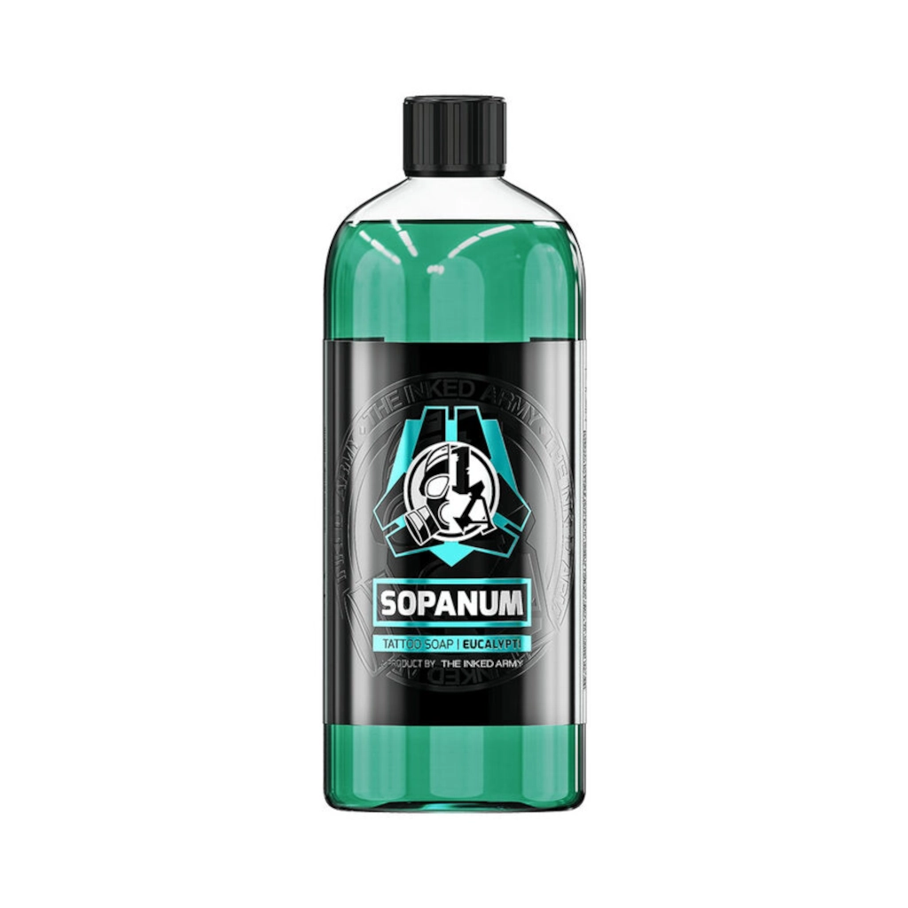 Savon Tattoo - The Inked Army Tattoo Soap Sopanum - Savon vert concentré pour le nettoyage de tatouage 1000 ml*