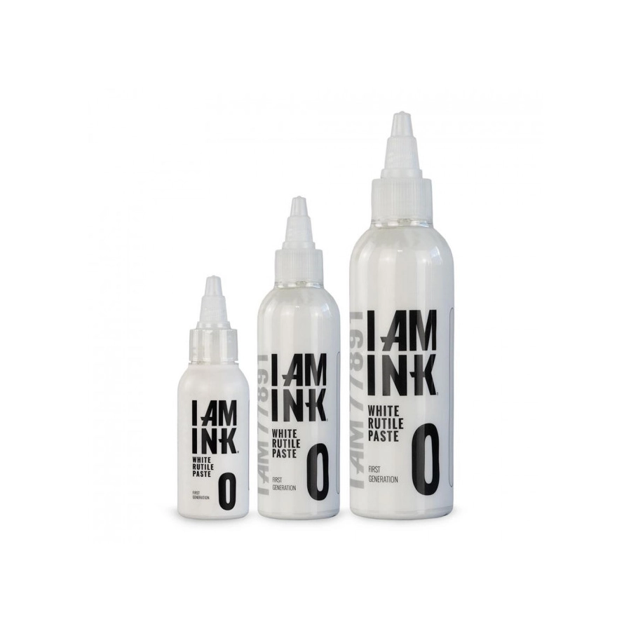 Encre Tatouage Blanc - I Am Ink #0 White Rutile Paste - Mélange pour le tatouage encre REACH