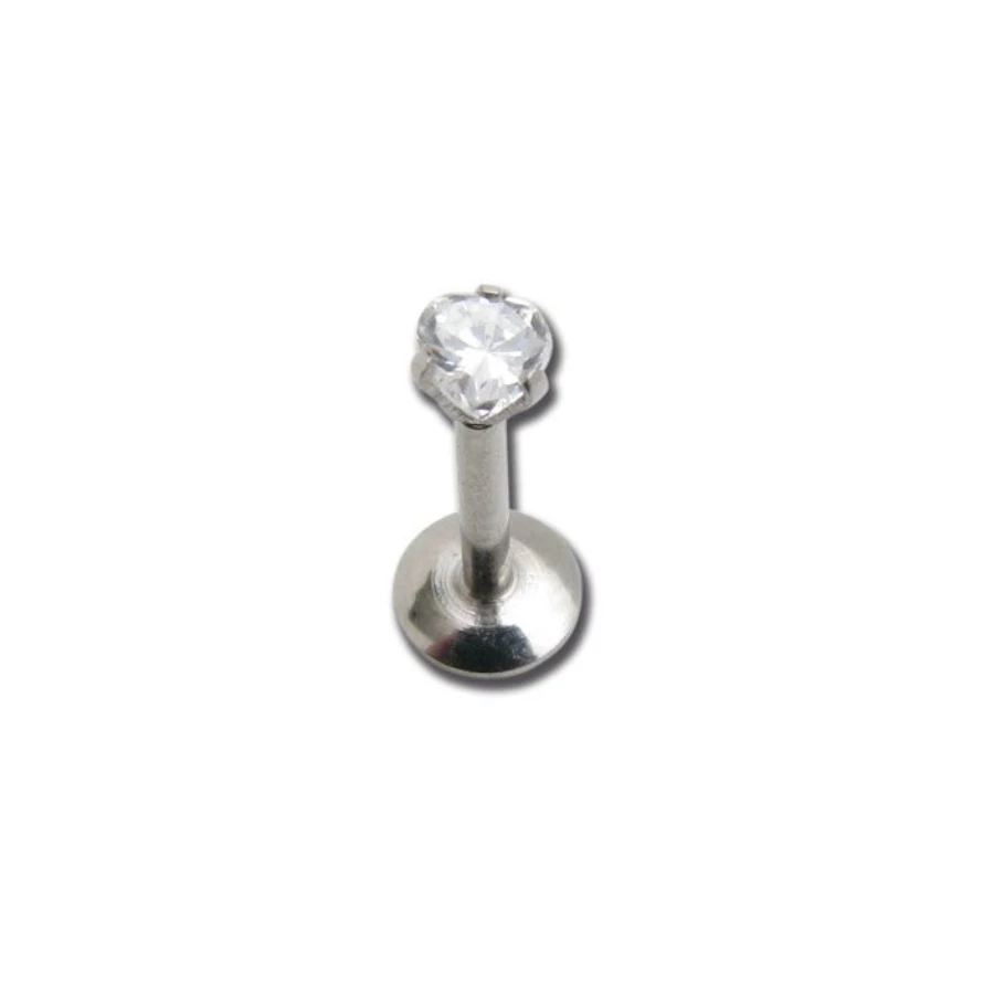 Piercing Labret - Acier - Labret avec pas de vis interne forme coeur*