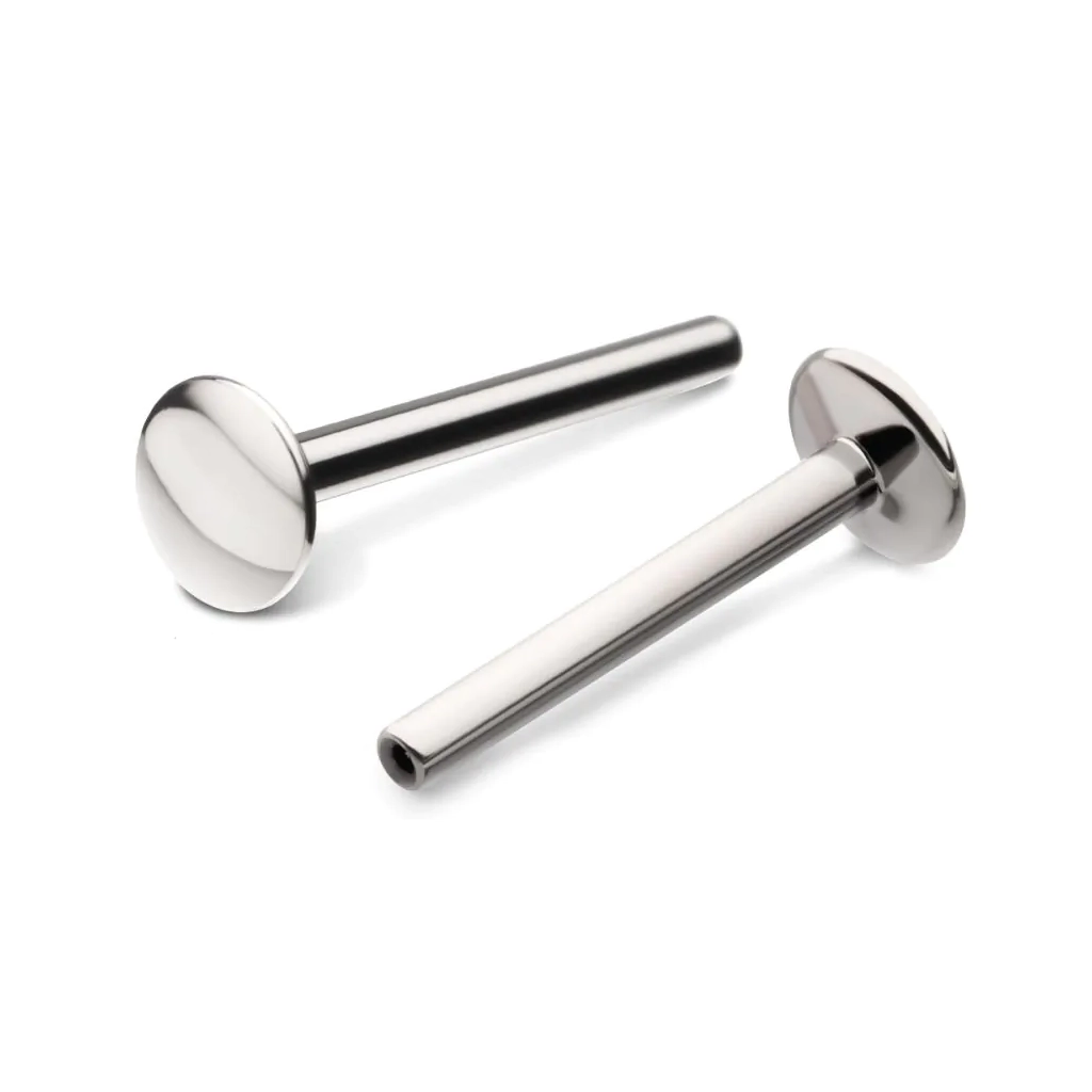 Piercing Labret - Titane F136 Threadless Gamme Hand Ink - Piercing labret seul sans filetage et sans bille*