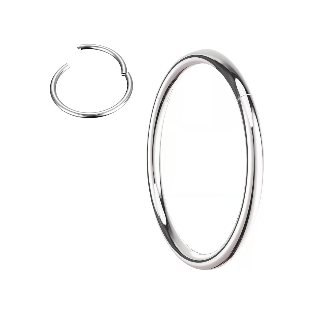Piercing Anneau - Titane Astm F136 - Clicker avec fermeture à charnière*