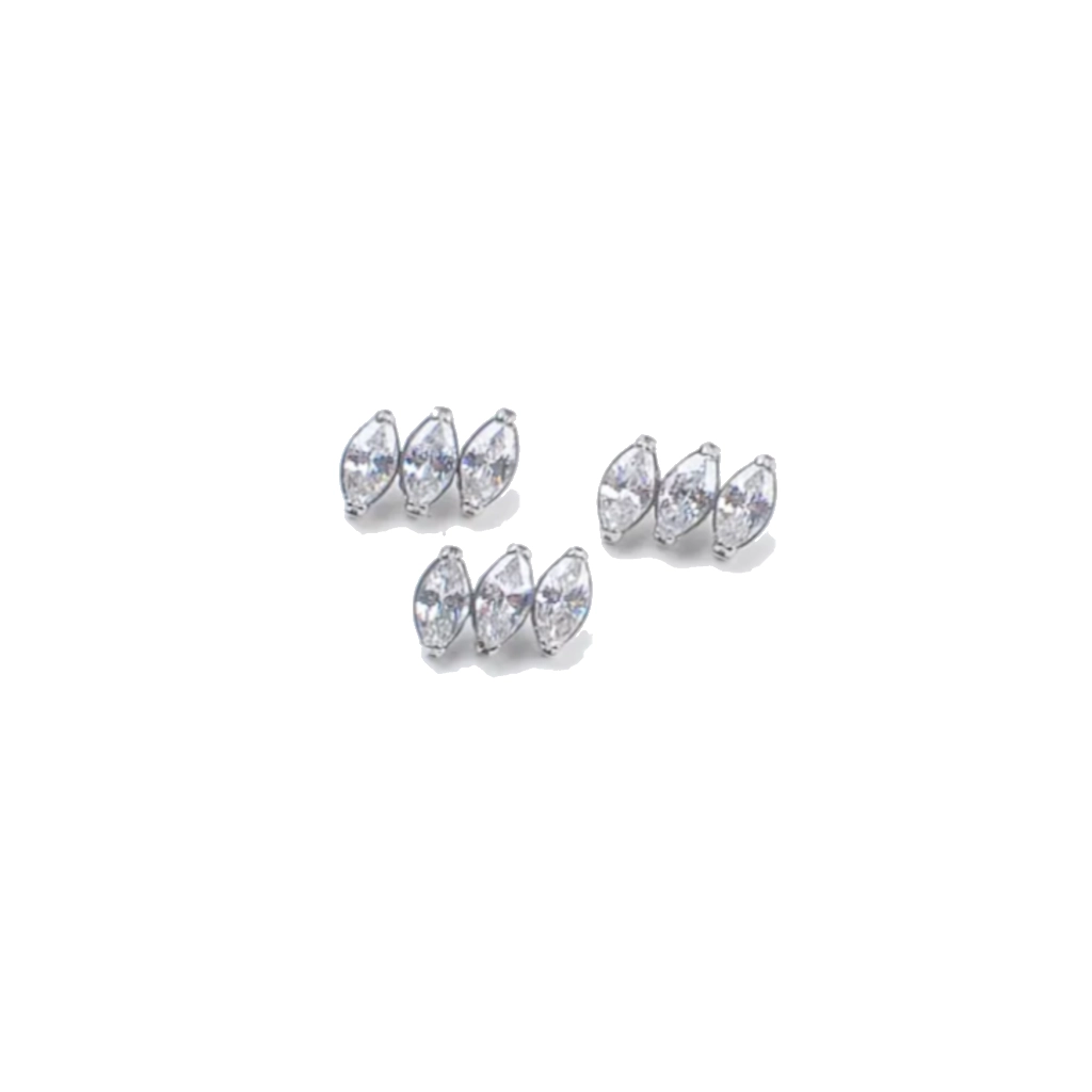 Piercing Labret - Titane Astm F136 Stérile - Labret 447 avec pas de vis interne largeur embout 7 mm* 