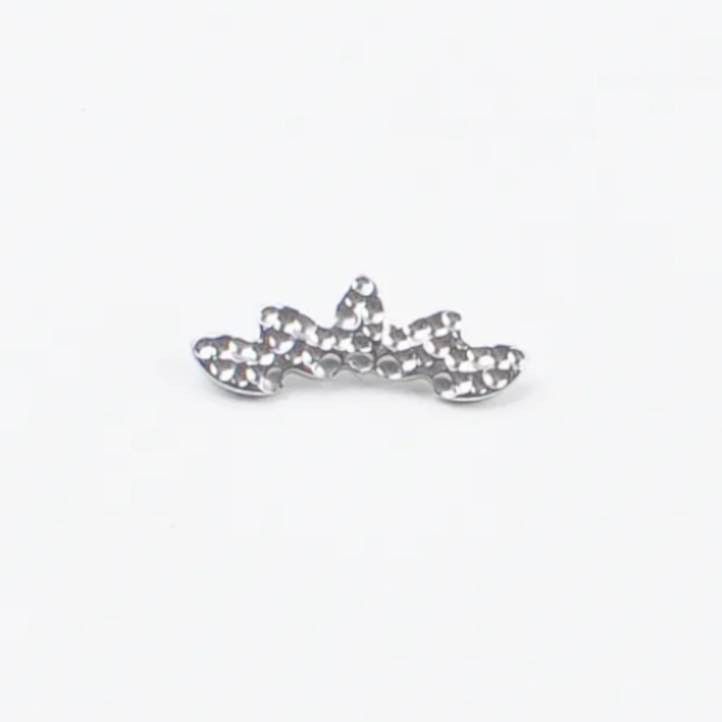 Piercing Labret - Titane Astm F136 Stérile - Labret 476 avec pas de vis interne largeur embout 13 mm* 