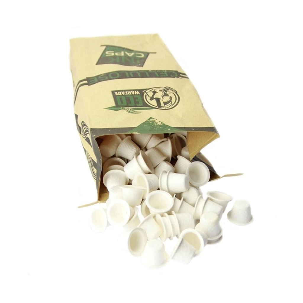 Cups Tattoo - The Inked Army Eco Warfare - Sachet de 200 caps pour encre à tatouage en papier*