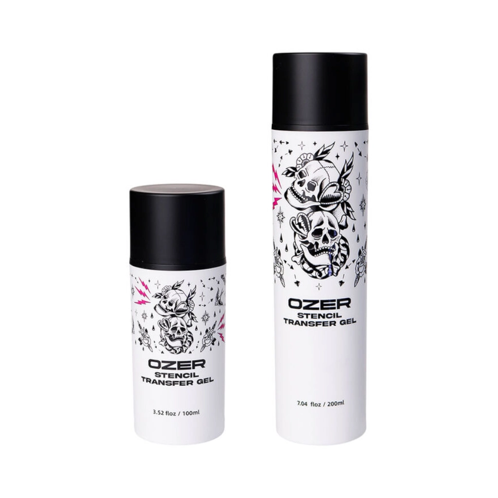 Stencil Tattoo - Ozer Stencil Transfert Gel - Solution d'application pour transfert à l'aloe vera et huile de menthe poivrée*