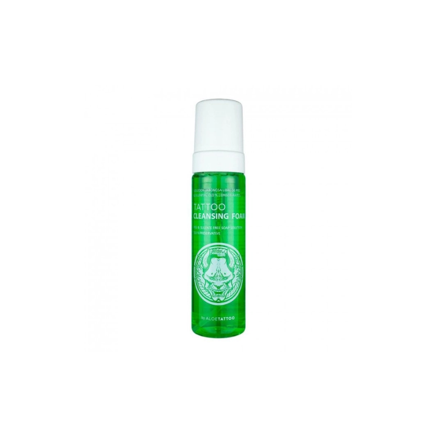 Aloe Tattoo Cleansing Foam - Mousse nettoyante green soap pour le tatouage savon vert