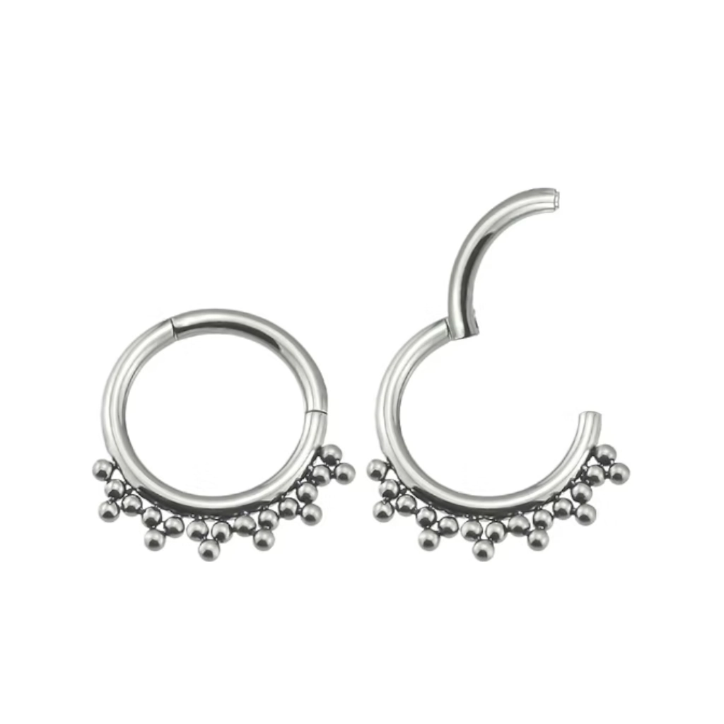 Piercing Anneau - Titane F136 Stérile - Clicker 157 avec fermeture à charnière*
