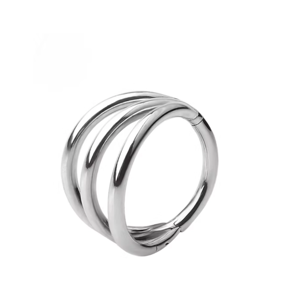 Piercing Anneau - Titane F136 Stérile - Clicker 728 avec fermeture à charnière 1,2 x 8 mm*