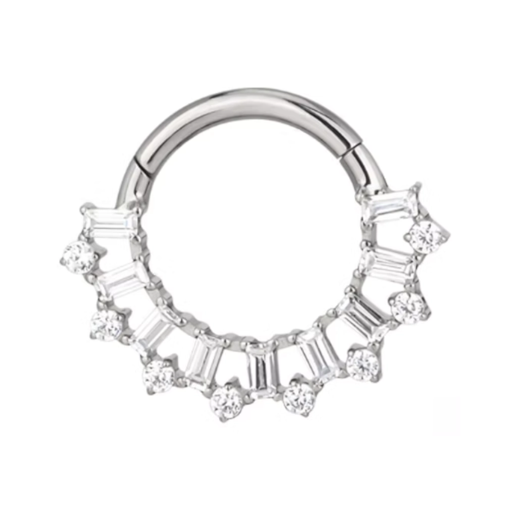 Piercing Anneau - Titane F136 Stérile - Clicker 356 avec fermeture à charnière 1,2 x 8 mm*