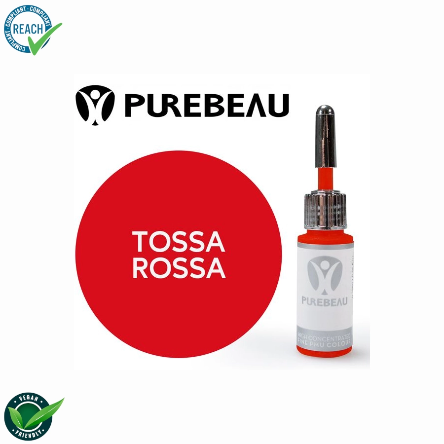 Encre Pmu Rouge - Purebeau Tossa Rossa - Mélange pour maquillage permanent stérile