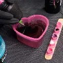 50 Gobelets de Rinçage Tatouage en Forme de Cœur Saferly - 150 ml, Rose Élégant*