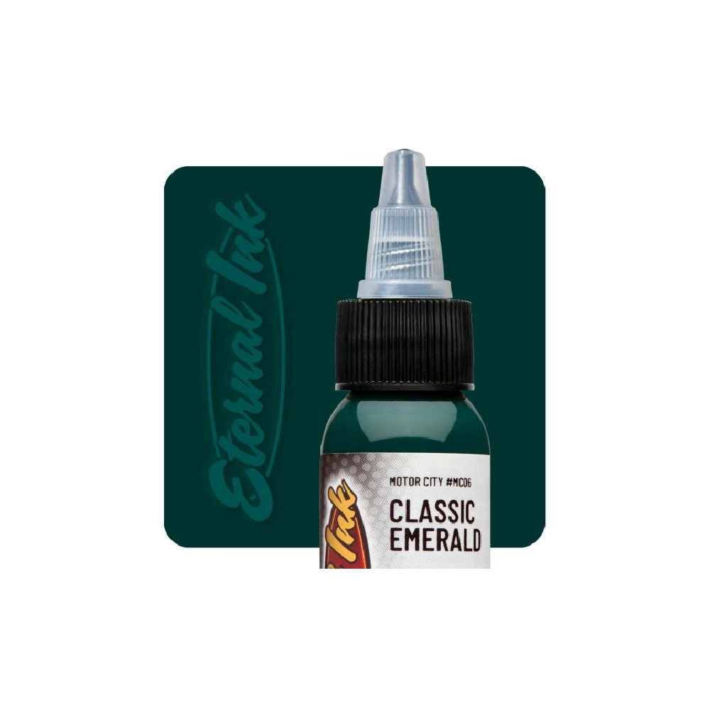 Eternal Ink Motor City Classic Emerald - Encre artistique pour entraînement tatouage NON REACH