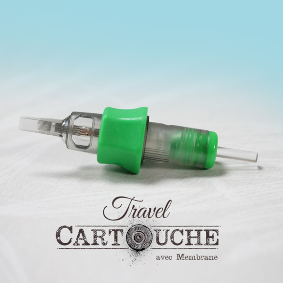 Cartouche Tattoo Travel - Magnum Arrondi Long Taper - Boite de 20 cartouches pour le tatouage