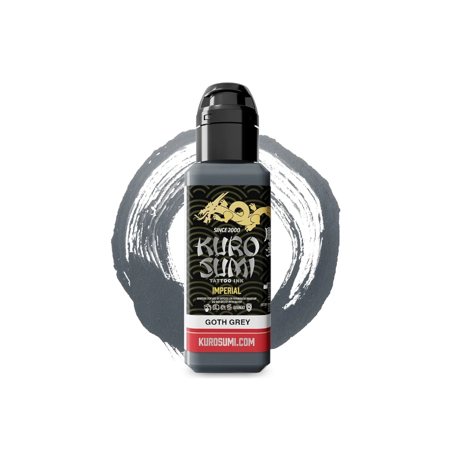 Encre Tattoo Grise - Kuro Sumi Goth Grey - Mélange pour le tatouage encre reach*
