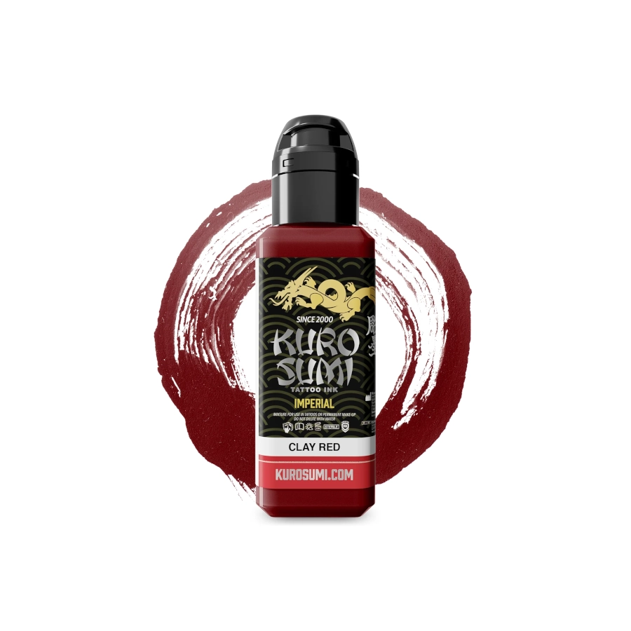 Encre Tatouage Rouge - Kuro Sumi Impérial Tattoo Ink Clay Red - Mélange pour le tatouage REACH