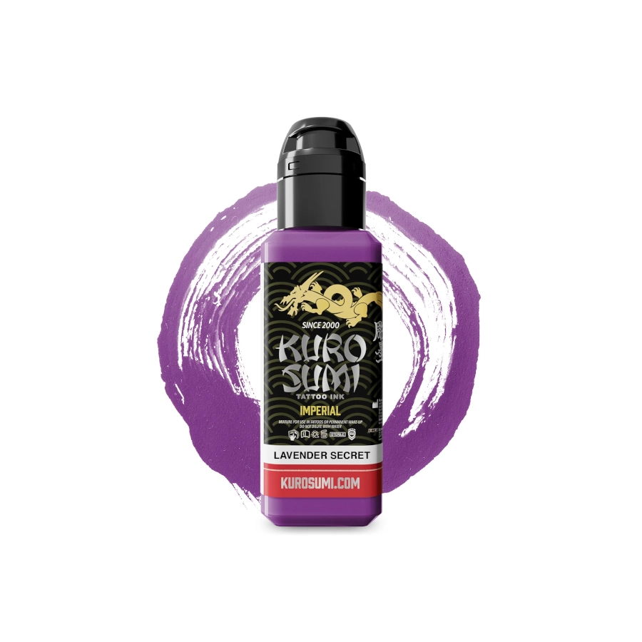 Encre Tattoo - Kuro Sumi Impérial Lavender Secret - Mélange pour le tatouage encre REACH