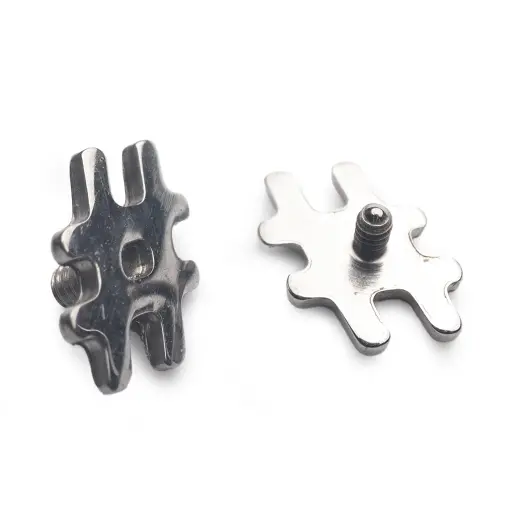 Piercing Embout - Titane F136 Gamme Hand Ink - Embout 298 avec pas de vis interne dièse 10 mm*