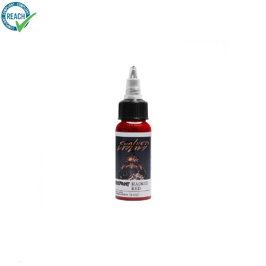 [ki_radiant_zurich_madrid_red] Radiant Evolved Madrid Red - Mélange pour le tatouage encre REACH 30 ml