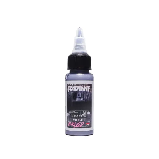[ki_radiant_krakow_violet-KRAVIO] Encre Tatouage Violet - Radiant Evolved Krakow Violet - Mélange pour le tatouage encre REACH 30 ml