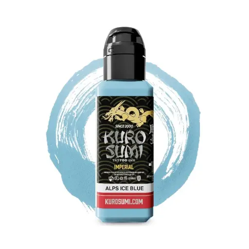 Encre Tatouage Bleue - Kuro Sumi Impérial Alps Ice Blue - Mélange pour le tatouage reach