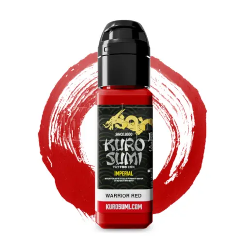 Encre Tatouage Rouge - Kuro Sumi Impérial Tattoo Ink Warrior Red - Mélange pour le tatouage encre REACH
