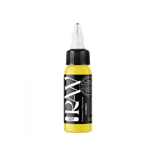 [tl_REACH_encre_raw_lemon_drop] Raw Pigments Lemon Drop - Mélange pour le tatouage encre REACH 30m