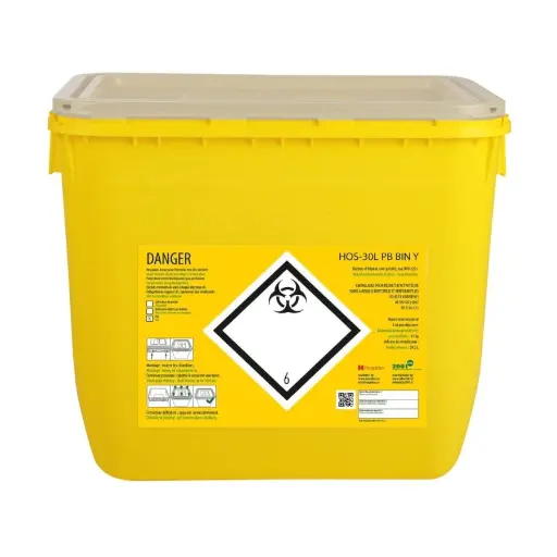 Déchet Tattoo Piercing - Clinisafe Fût En Plastique - Collecteur de déchets contamines XXL avec couvercle pour aiguille tattoo et piercing*