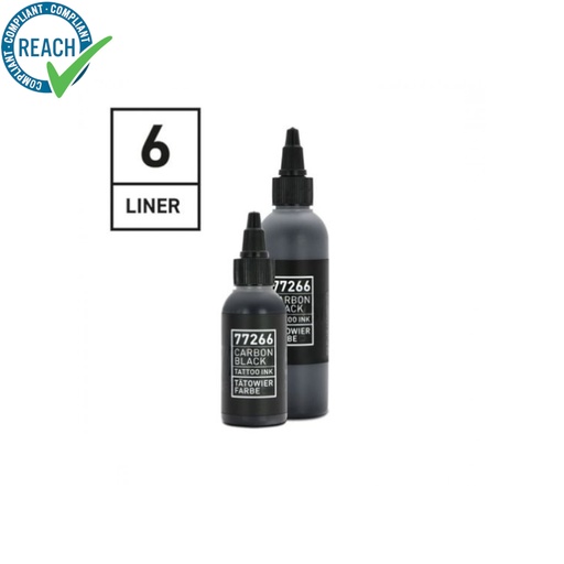 Carbon Black Tattoo Ink Liner 06 V2 - Mélange pour le tatouage encre REACH doublure noire