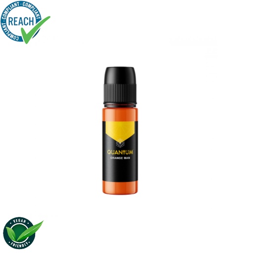 [ki_encre_quantum_orange_man] Quantum Tattoo Ink Gold Label Orange Man - Mélange pour le tatouage encre REACH 30ml