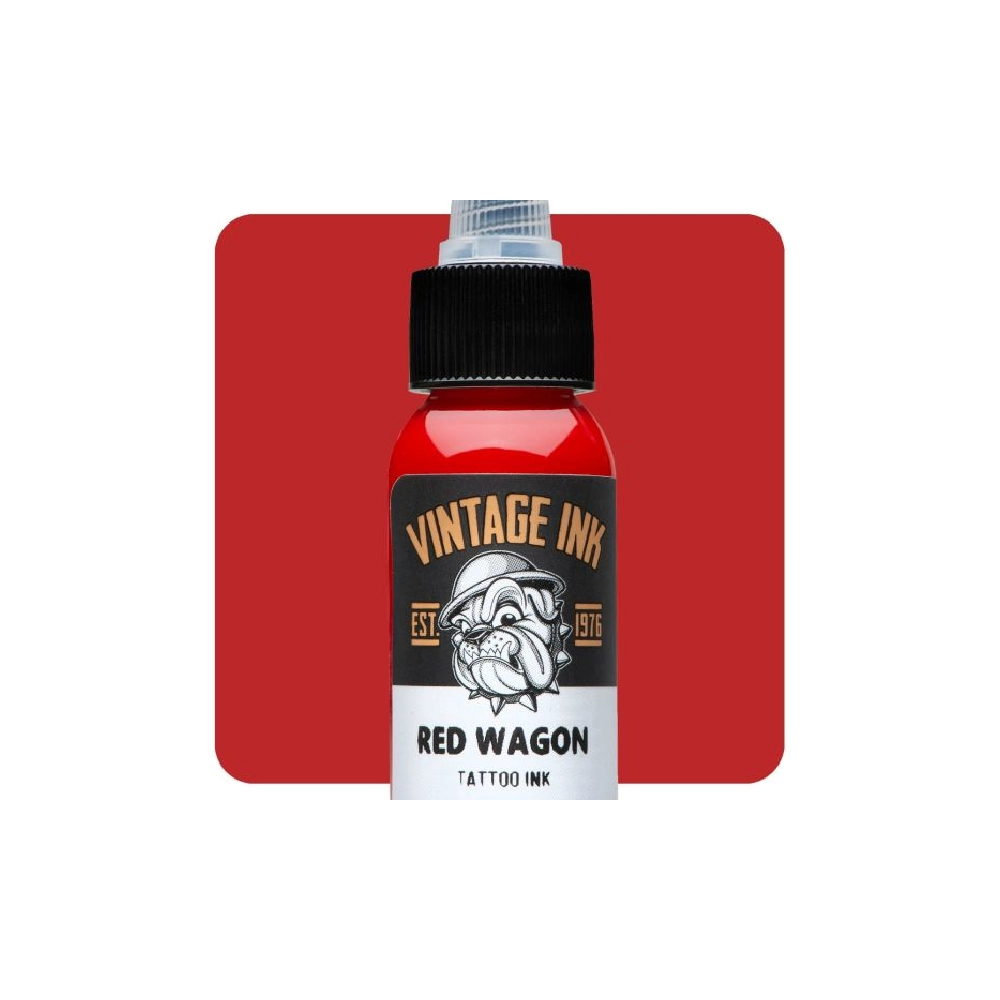[b_encre_eternal_red_wagon-731358] Eternal Ink Vintage Ink Red Wagon - Encre artistique pour entrainement tatouage NON REACH