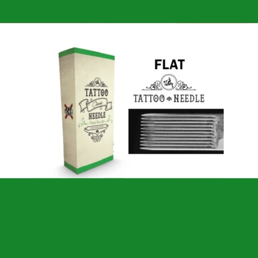 Tattoo Needle Flat Magnum - Boîte de 50 aiguilles pour tube de tatouage