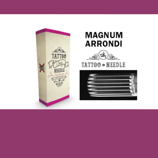 Tattoo Needle Magnum Arrondi - Boîte de 50 aiguilles pour tube de tatouage