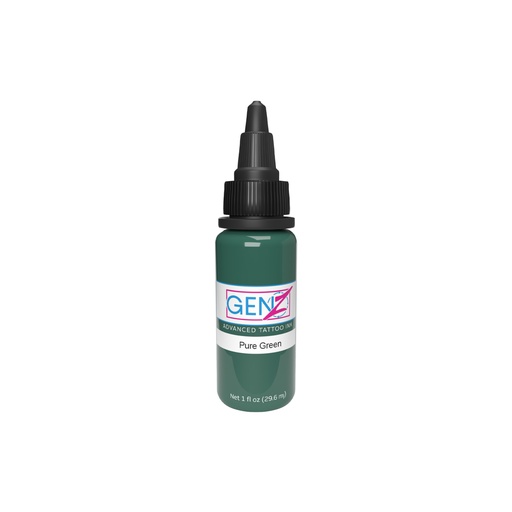 [ki_gen_z_pure_green] Encre Tattoo verte - Intenze Ink Gen-Z Pure Green - Mélange pour le tatouage encre reach 30 ml