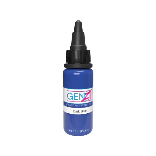 [p_REACH_encre_intenze_dark_blue "ki"] Intenze Ink Gen-Z Dark Blue - Mélange pour le tatouage encre REACH