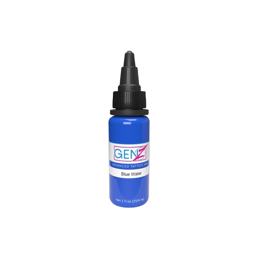 [p_REACH_encre_intenze_blue_water "ki"] Encre Tattoo Bleue - Intenze Ink Gen-Z Blue Water - Mélange pour le tatouage encre reach 30 ml