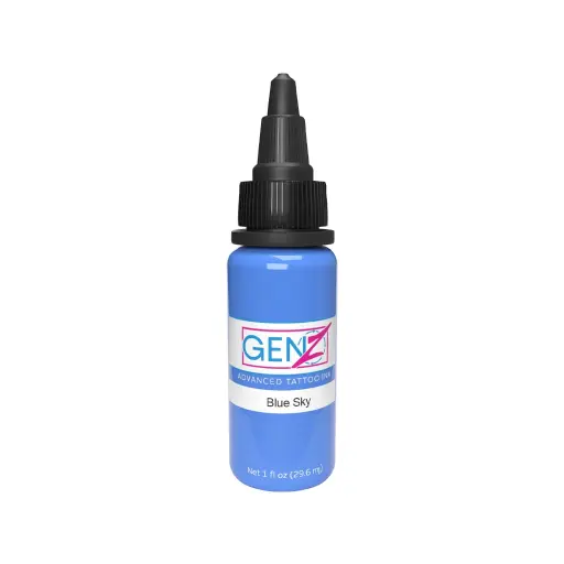 [p_REACH_encre_intenze_blue_sky "ki"] Intenze Ink Gen-Z Blue Sky - Mélange pour le tatouage encre REACH