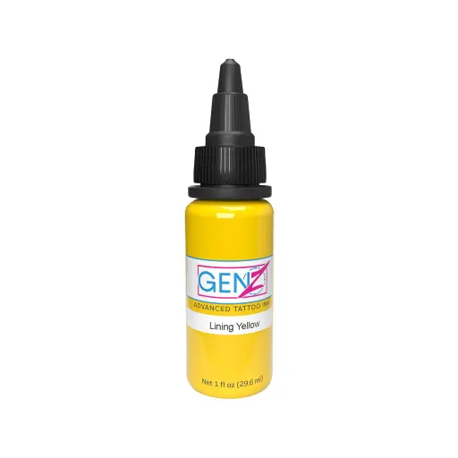 [p_REACH_encre_intenze_lining_yellow "ki"] Encre Tattoo Jaune - Intenze Ink Gen-Z Lining Yellow - Mélange pour le tatouage encre reach 30 ml*