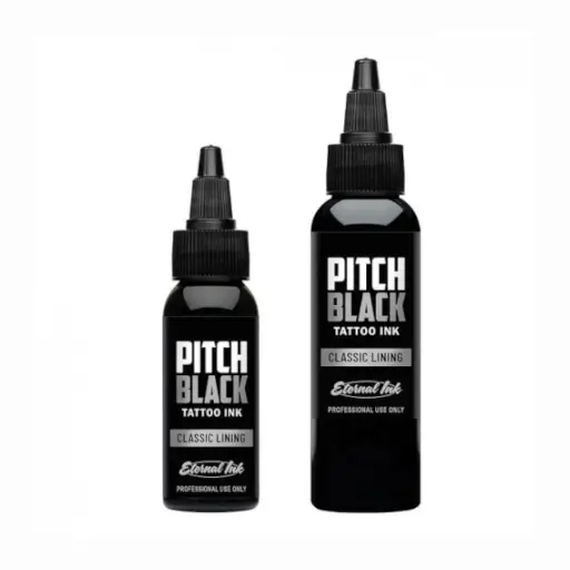 Encre Tatouage Noire - Eternal Ink Pitch Black Classic Lining - Mélange pour le tatouage encre reach