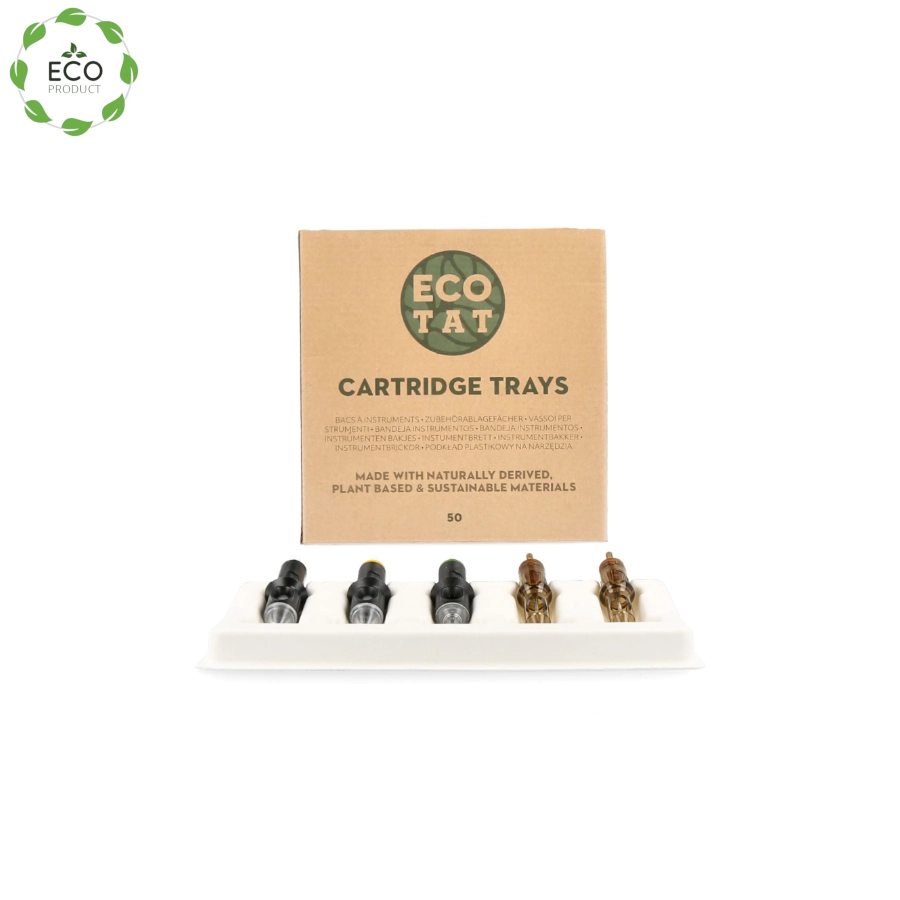 [ts_ecotat_support-eco_nma] Ecotat Cartridge Trays - Boîte de 50 supports pour cartouches de tatouage eco friendly
