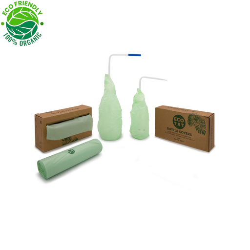 [ts_ecotat_sac_bouteille] Ecotat Bottle Covers - Boîte de 200 sacs de protection pour les bouteilles et pissettes de tatouage eco friendly