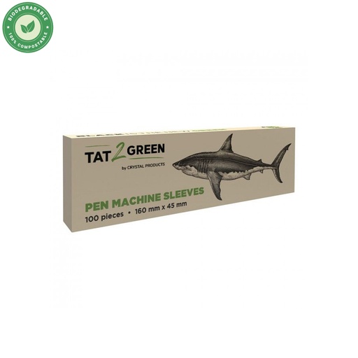 Protection Tattoo - Tat 2 Green - Pen machine sleeves protection pour machine à tatouer biodégradable