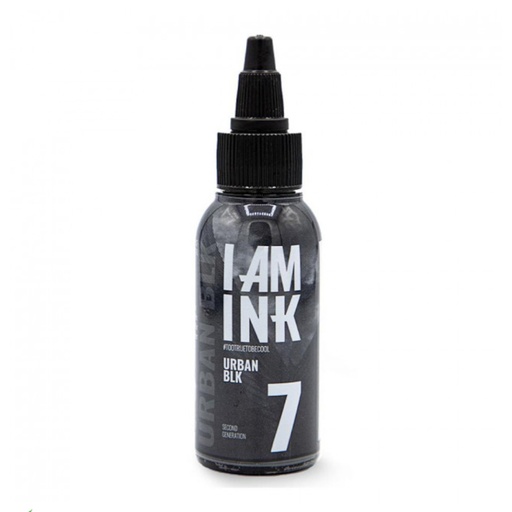 Encre Tatouage Noire - I Am Ink #7 Urban Black - Mélange pour le tatouage encre reach